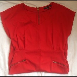 Forever 21 Red zipper Dress